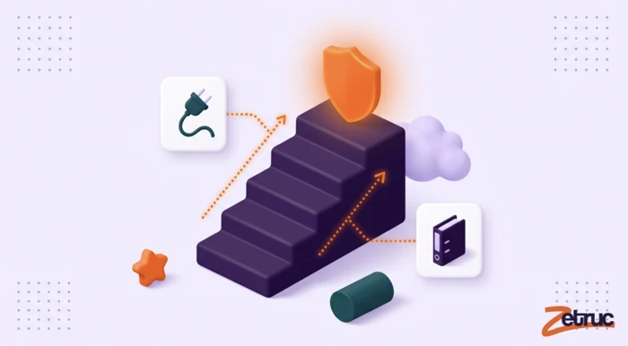 Illustration Zetruc : des engagements qui se construisent marche après marche.