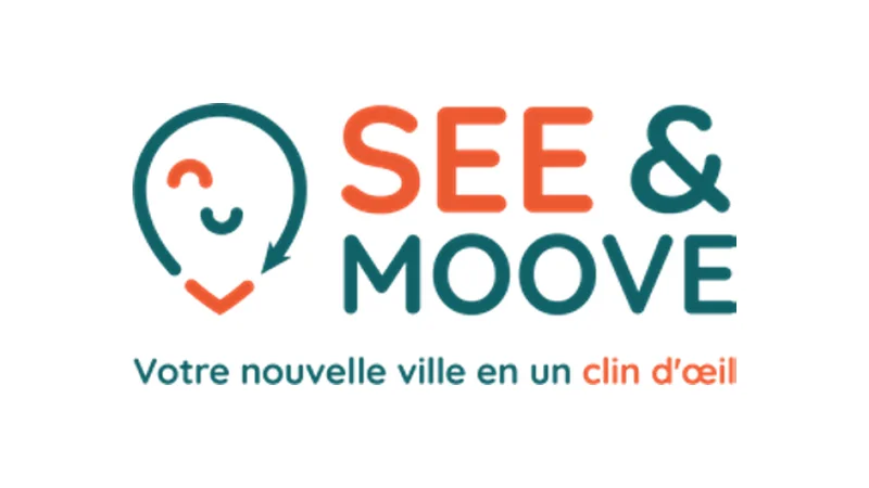 Le logo de See & Moove, « Votre nouvelle ville en un clin d’œil »
