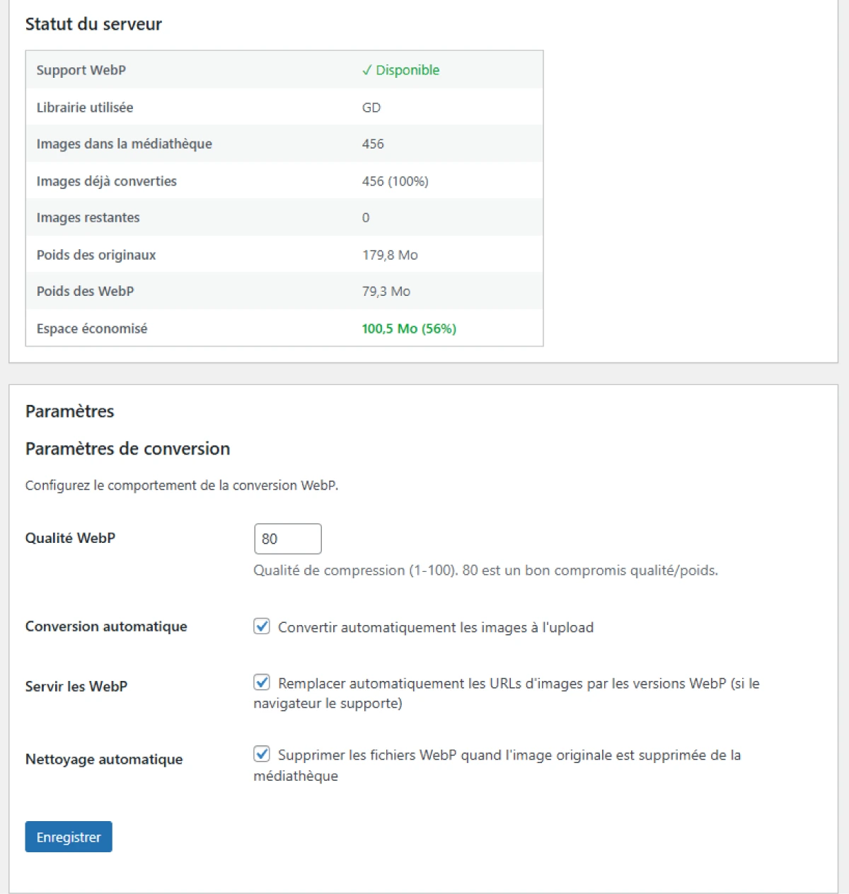 Convertir automatiquement vos images WordPress en WebP pour gagner en performance